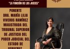La Universidad Oriente  de México Campus  Minatitlán, Veracruz  invita a la conferencia: “Función de  los Jueces” , Ponente  Dr. María Lilia Viveros Ramírez Magistrada Adscrita a la Octava Sala del Tribunal Superior De Justicia del Poder Judicial del Estado de Veracruz